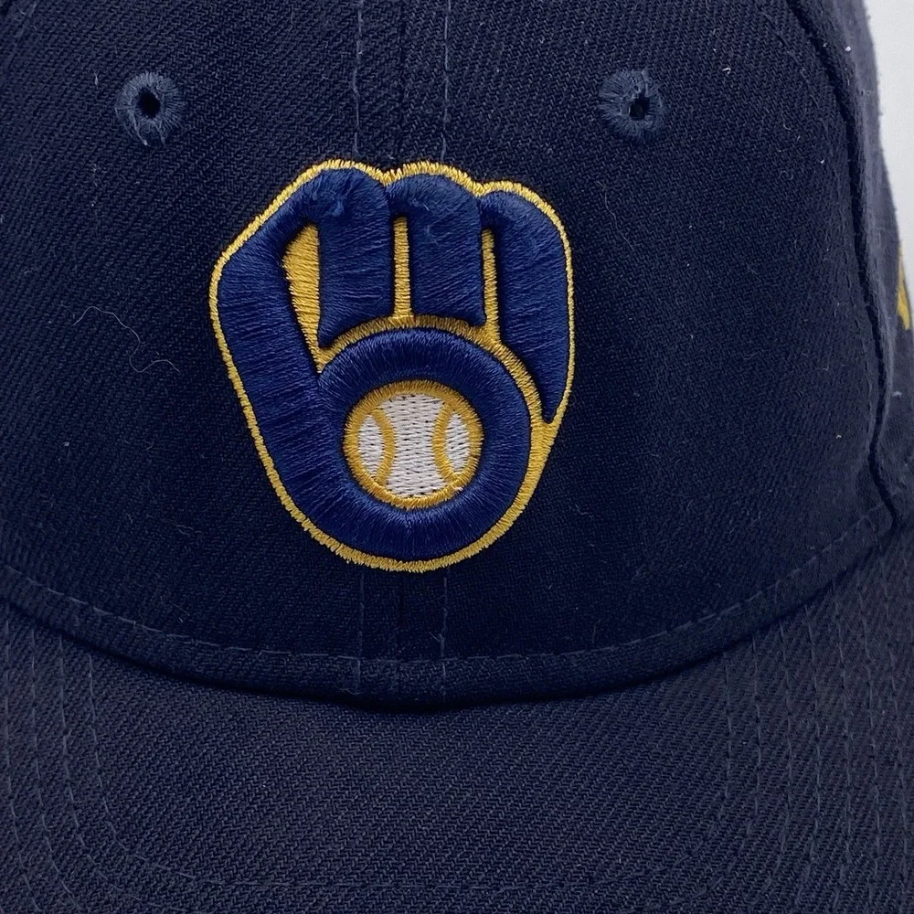 Milwaukee Brewers Child Hat New Era 9Forty ‎ Strapback Blue Cleaned SEE PICS